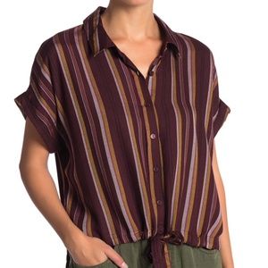 SANCTUARY Women's Borrego Tie Shirt Top